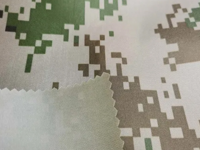 Digital Camo Printed 420d Poliester Oxford Fabrik dengan PVC Lutsinar Bersalut untuk Beg