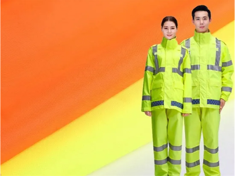 Kain Oxford 300d Poliester Pendarfluor dengan Bersalut PU Milky untuk Pakaian Kerja