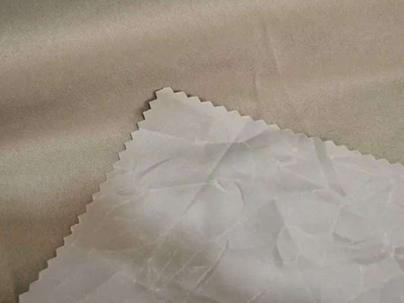 100% Poliester Twill Pongee Fabrik dengan PVC Bersalut